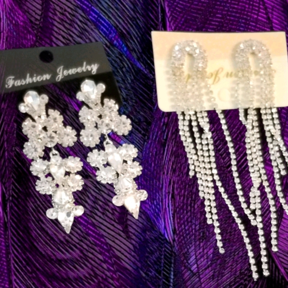 Earrings rhinestones